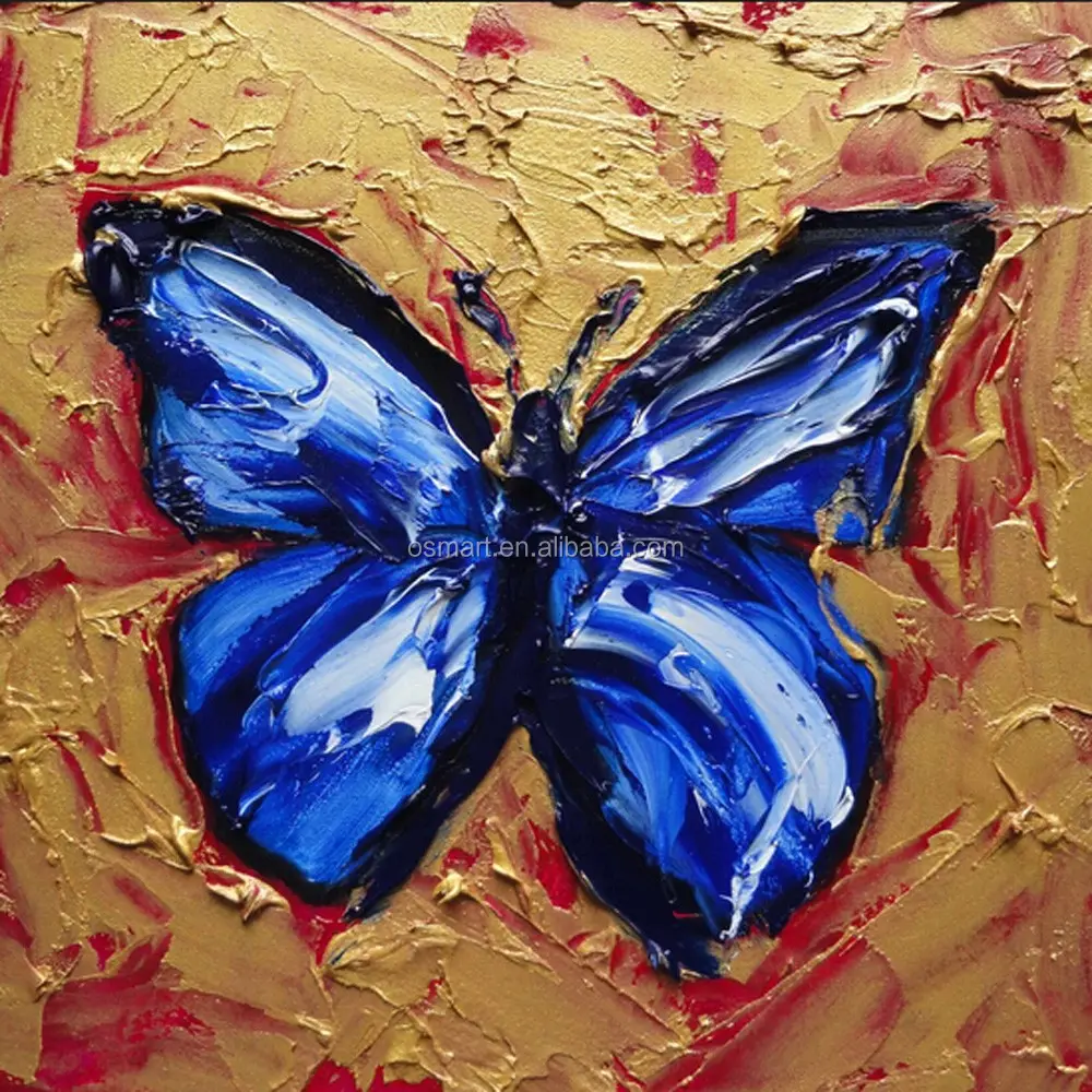 vlinder soort vlinder olieverfschilderij abstract schilderij voor hotel decoratie vlinder canvas schilderij