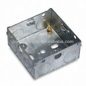 3"X3" Single gang switch socket GI box 47mm depth