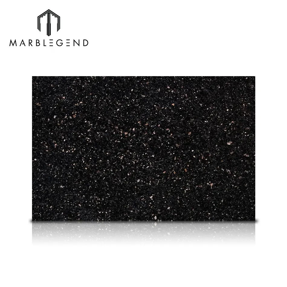Suelo de piedra de granito de galaxia negra china por Metro de granito natural a la venta