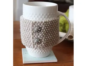 Mug Cozy Crochet Mug Wrap Mug Warmer Farmhouse Coffee Cozy Tea Cozy Cup  Cozy Mug Sweater Made to Order 