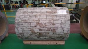 Placas de bobina PPGI impresas con patrón de diseño de madera, placa de acero al carbono para puerta, recubierta de acero suave, 0,25mm - Product Image 6