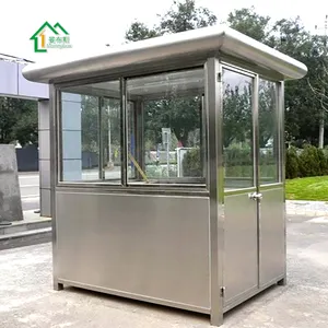 Intelligent high speed parking lot barrier gate & automatic traffic barrier & steel sentry box house