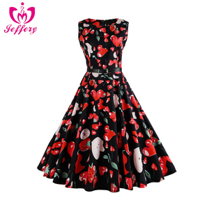 Il nuovo abito da donna stampato alla <span class=keywords><strong>fragola</strong></span> per la festa in spiaggia B020 - Product Image 1