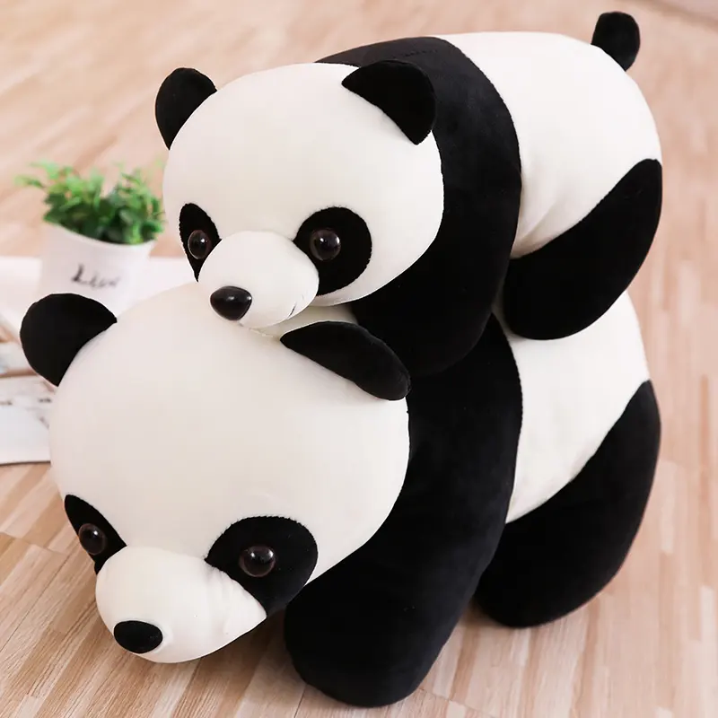 Dropshipping Kostenloser zu UNS Kanada 25cm Panda Stofftier Plüsch Panda Spielzeug Panda Sachen Spielzeug