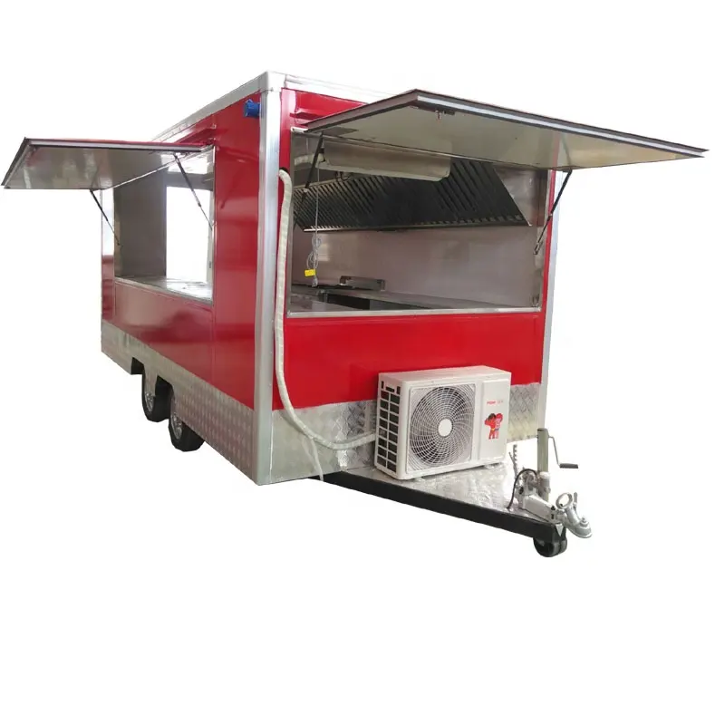 Norme EUROPÉENNE Mobile Barbecue Alimentaire Camion/Chariot Chauffe-Plat/Fourgons De Crème Glacée