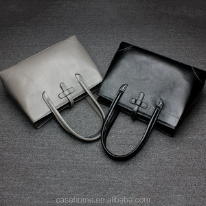 Gris et noir Épaule Sac Femmes véritable Sac À Main En Cuir - Product Image 3