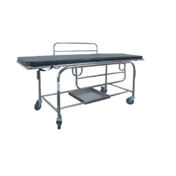 Hospital Equipment Price Patient Stretcher Trolley for Emergency with Stainless Steel Side Rails and Removable Stretcher