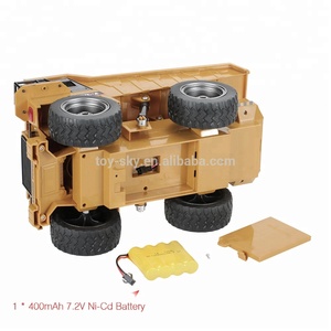 HUINA 1540 <span class=keywords><strong>1</strong></span>:18 2.4กรัม6CH RCอัลลอยรถบรรทุกเสริมโลหะผสมหมุนรถขุดRCรถวิศวกรรมของเล่น - Product Image 5
