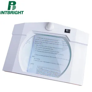 reading newspaper light for the aged aid presbyopia led magnifier lamp with glass