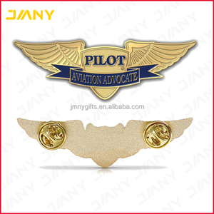 Badge de revers d'aile d'avion en métal 3D personnalisé pays d'egypte or arabie saoudite - Product Image 5