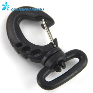 Plastic swivel metal spring clip snap dog hook