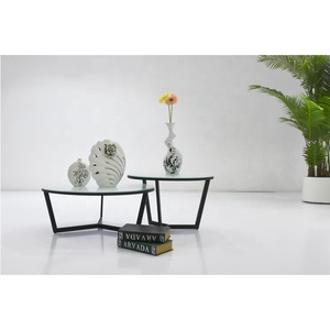 80Usd Voor Twee Moderne Salontafel <span class=keywords><strong>Aquarium</strong></span>/Helder Gehard Glazen Salontafel - Product Image 2