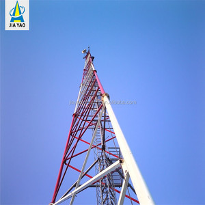 Tubular estilo 3-pierna galvanizado fm wifi señal bts televisores teléfono celular Antena de radio de comunicación gsm de la torre de acero - Product Image 5