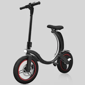 Gyroor חדש פטנט סגנון אופניים חשמליים מתקפל אופניים חשמליים מיוחד עיצוב e-אופניים עם 14 אינץ צמיגים מקורי מפעל