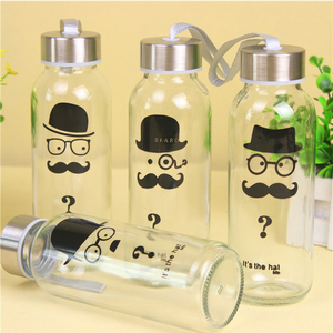 2025 Top Seller <strong>Personalised</strong> Custom Water <strong>Bottle</strong> Stainless Steel Lid Glass <strong>Bottle</strong> With Silicone Sleeve - Product Image 1