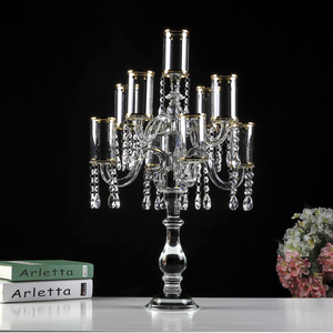 Hermosa decoración de la Mesa de boda de cristal <span class=keywords><strong>candelabro</strong></span> para 5 brazos - Product Image 6