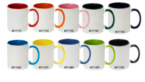 แก้วเซรามิกขนาด11ออนซ์,แก้วกาแฟออร์ก้าเคลือบสองโทน - Product Image 2