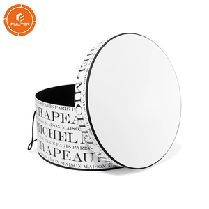 Unique Customised Large Round Cylinder Fedora Hat Box White Mailer Boxes For Packiging
