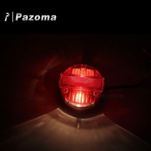 Xe máy 12V Vòng Tròn <span class=keywords><strong>Led</strong></span> đỏ phía sau ống kính đuôi ánh sáng phù hợp cho MZ etz150 etz 250 etz 251 etz 301 <span class=keywords><strong>sr50</strong></span> S51 Suzuki ts125 ts150 ts250 - Product Image 5