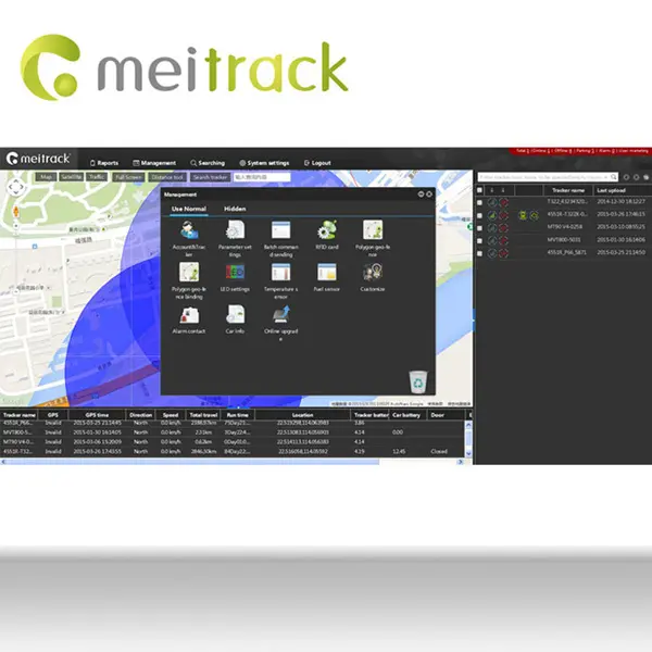 Meitrack ex300 برنامج تتبع جهاز تحديد المواقع تحميل مجاني مع إدارة التحكم في الحساب