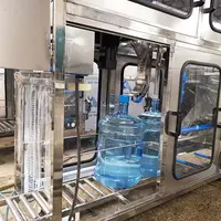 3 جالون 5 جالون 100BPH التلقائي المعدنية مصنع زجاجات مياه 20 لتر مياه الشرب ماكينة تعبئة زجاجات