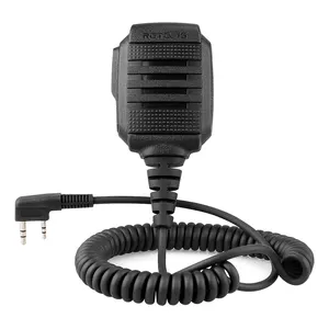 Retevis IP54 Waterproof Speaker Microphone 2 PIN Mic for Retevis RT27 RT21 H777/Kenwood KPG27D TK-208/BAOFENG UV5R/POFUNG/TYT