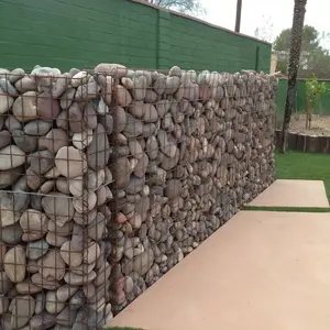 Galvanizli gabion tel malzeme, gabion kafes, İtalya gabione kullanımı Nehir banka koruması için