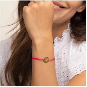 Moda personalizada de acero inoxidable de oro rosa del encanto del corazón de la joyería de la amistad de Nylon ajustable <span class=keywords><strong>pulsera</strong></span> de cordón - Product Image 2