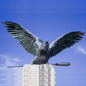 Di grandi dimensioni fusione di bronzo animale aquila <span class=keywords><strong>avvoltoio</strong></span> scultura per esterno - Product Image 3