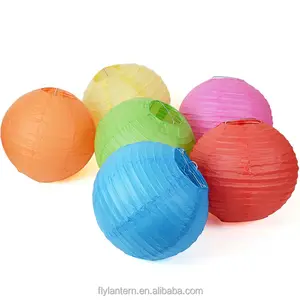 Chinese Wedding lampion Round Paper Lanterns Birthday Party Decorations Kids fly sky lanterns