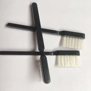 Nhà Máy Hot-Bán Nhựa Xử Lý Trắng Nylon Mini Bàn Chải Để Làm Sạch Đồ Trang Sức Râu Bàn Chải Cạo Râu Bàn Chải