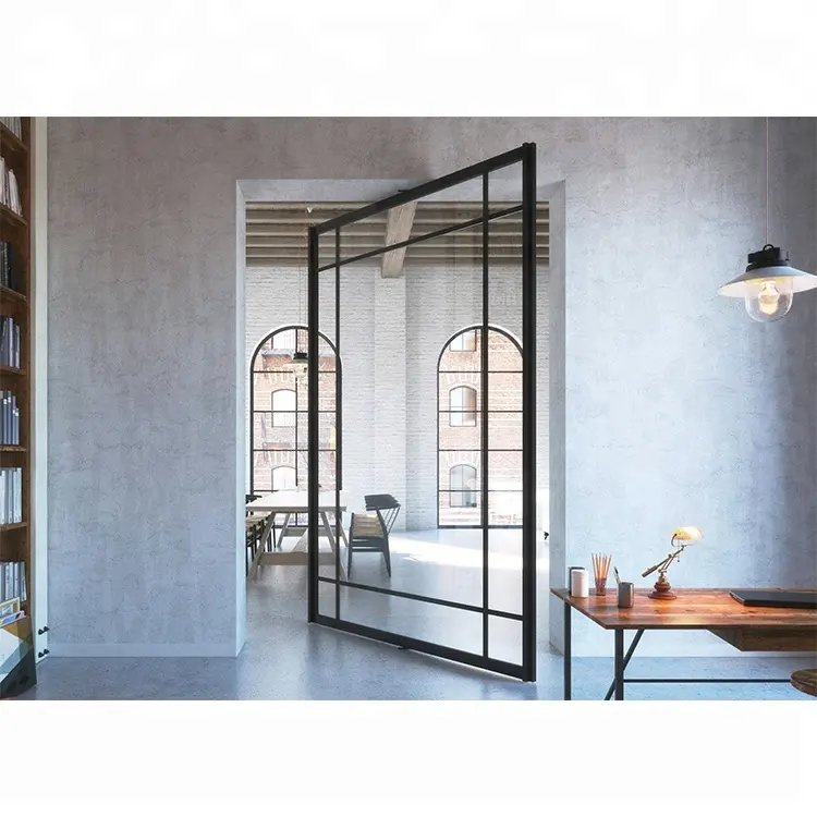 Europäischer Standard Eingang rollende Metall türen Sicherheits raum Französisch Doppel glastür für Haus