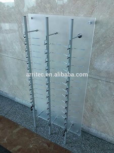 Acryl platte mit Stangen Wand-Sonnenbrillen Shop Displays Locking Sun glass Display