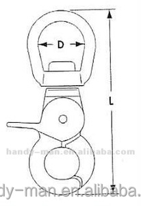 Mousqueton rond en acier inoxydable 316 industriel - Product Image 2