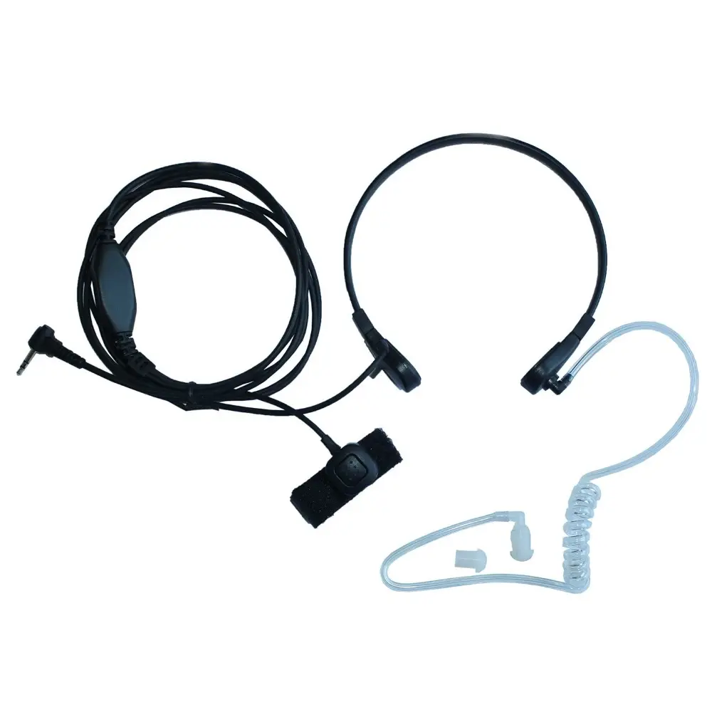 2023 Hot sell AirTube Earpiece JEESKY 2 Pin Throa Mic headphone with PPT Earphone For baofeng UV5R 888s uv82 radio hyt tyt