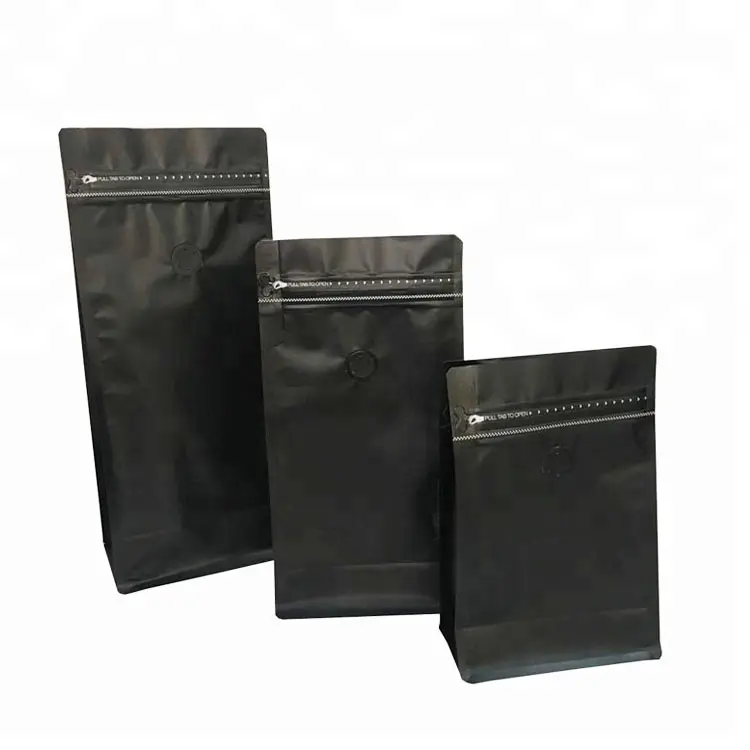 사용자 정의 커피 자루 판매 지퍼 밸브 250g 500g 1kg 빈 커피 가방