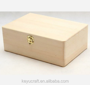 Unfinished Cheap Plain Wooden Box