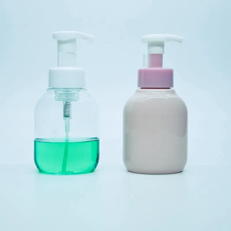 手洗い洗剤用フォームポンプ付きプラスチック液体石鹸包装ボトル300ml HK43300