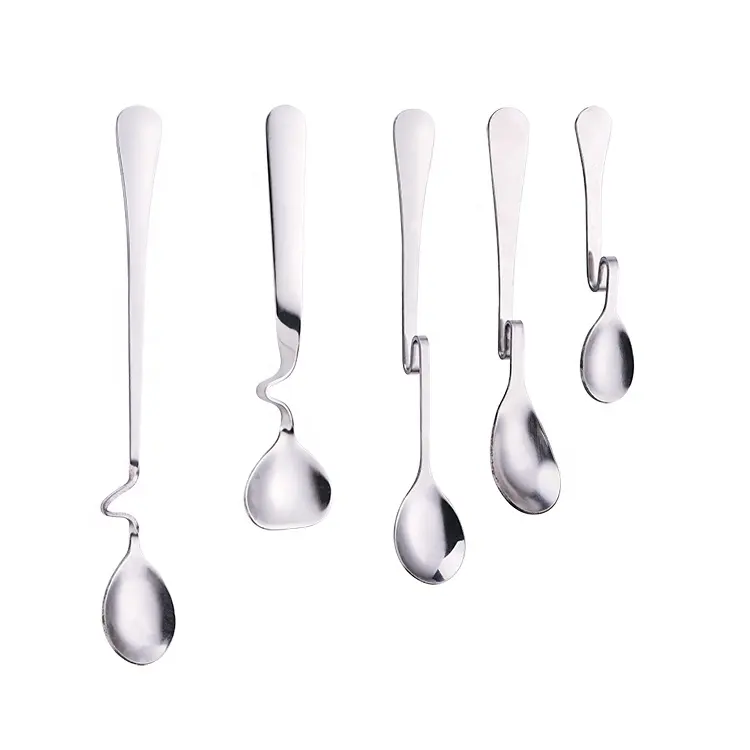 Latest metal coffee cupping spoon with long handle