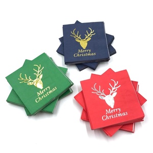 2025 thiết kế mới thiết lập của 50 lá vàng nước giải khát Đảng giấy khăn ăn giáng sinh - Product Image 5