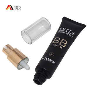 Venta al por mayor negro cosmética BB crema sin aire de la bomba de tubo de embalaje con aerosol oro buen proveedor - Product Image 6