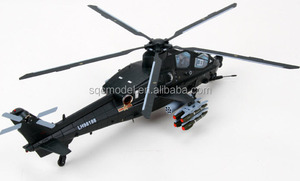 1: 60 alaşım WZ-10 helikopter askeri uçak model oyuncaklar - Product Image 3