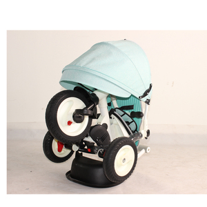 El Mejor <span class=keywords><strong>Triciclo</strong></span> Inteligente para Bebés de 1 Año/<span class=keywords><strong>Triciclo</strong></span> Plegable 4 en 1 con Manillar/Ruedas de Goma Triciclos Verdes para Bebés en Venta - Product Image 3