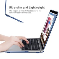 Étui rigide pour ordinateur portable MoKo pour Macbook Air 13 pouces 2018