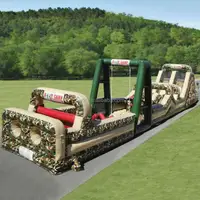 New Popular Army Inflatable Obstacle Course Bán/Inflatable Trò Chơi Cho Trẻ Em Và Người Lớn
