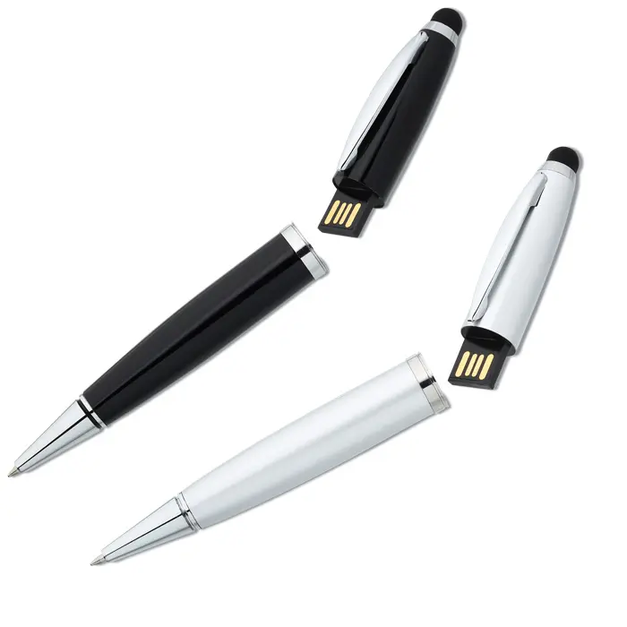 โลหะปากกา Usb 2.0แฟลชไดรฟ์ปากการูปร่างหน่วยความจำ Usb 4กิกะไบต์ที่มีราคาโรงงาน