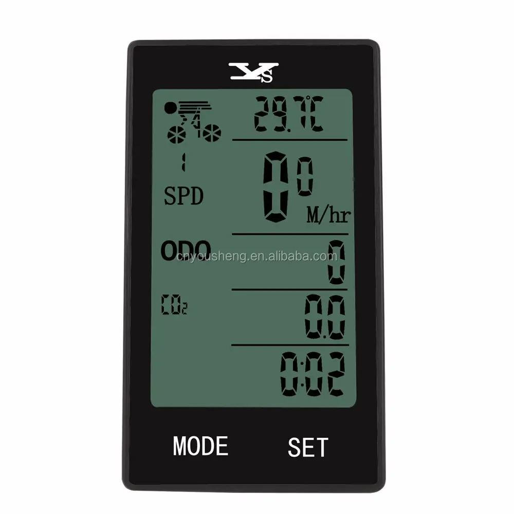 YS-508 Multi-function big screen bike computer bicycle speed ometer