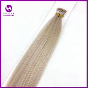 100% cutícula remy cabello humano <span class=keywords><strong>rubio</strong></span> <span class=keywords><strong>platino</strong></span> color solo punta micro <span class=keywords><strong>de</strong></span> filamento individual extensiones <span class=keywords><strong>de</strong></span> cabello - Product Image 3