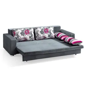 Домашняя мебель с цветочным рисунком, дешевый диван-кровать из ткани LS869