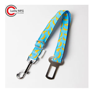 Desain modis atraktif dapat disesuaikan pola kaktus pisang sabuk pengaman anjing peliharaan untuk mobil - Product Image 2